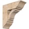 Ekena Millwork Merced Traditional Smooth Bracket w/ Offset Brace, Douglas Fir, 7 1/2"W x 20"D x 20"H BKT0806X20X20MRC01SDF - alternate 1